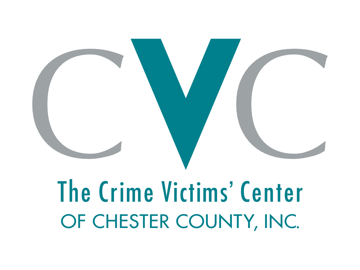Logo of The Crime Victims' Center of Chester County, Inc. Features "CVC" in large letters with "The Crime Victims' Center of Chester County, Inc." in smaller text below.