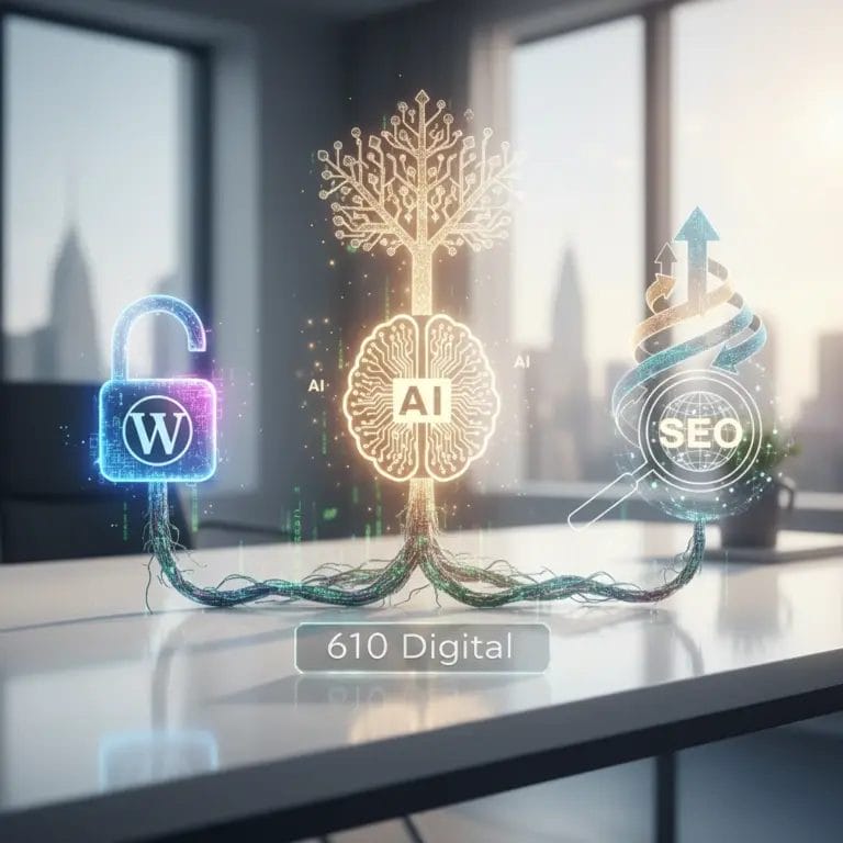 Featured image for: Unlock Growth: WordPress, AI, and Strategic SEO by 610 Digital