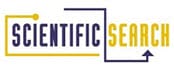 Logo of "Scientific Search" with "Scientific" in bold navy blue and "Search" in bold yellow. The words are interconnected by a continuous line that ends in an upward arrow pointing to the right.