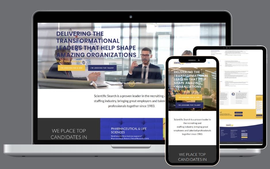 Scientific Search Website design